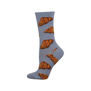 Socksmith Flaky Croissant Blue Heather Women's Socks 3536