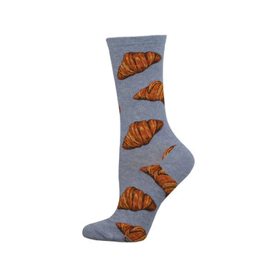 Socksmith Flaky Croissant Blue Heather Women's Socks 3536