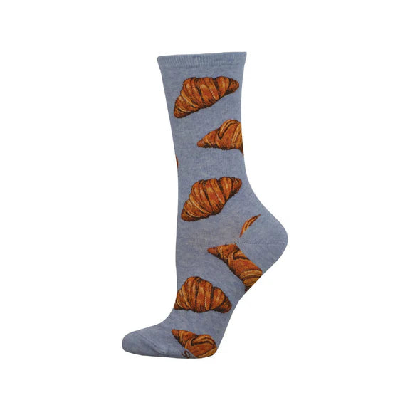 Socksmith Flaky Croissant Blue Heather Women's Socks 3536