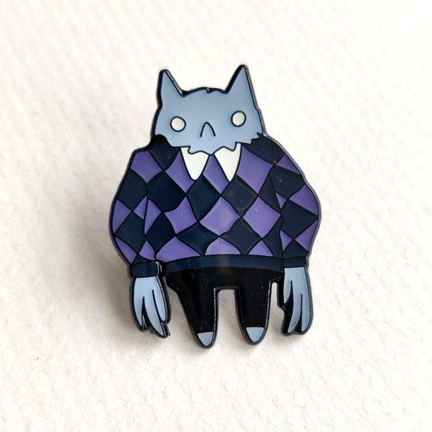 Keafolly Sweater Cat Pin