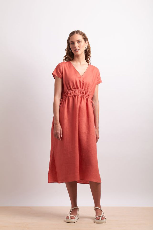 Neris Drawn in Dress in Paprika 2804