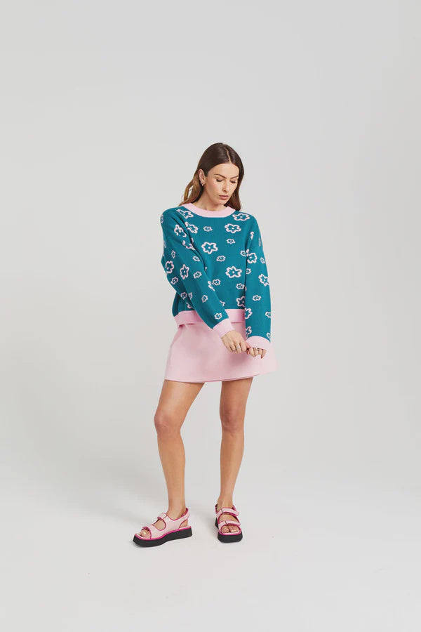 Thing Thing Rosie Jumper in Teal Candy 2353