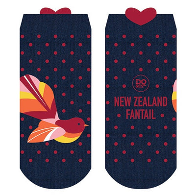 DQ Kiwiana Socks Fun Fantail 7507sk