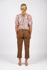 Vassalli 5791A 7/8 Length Slim Leg Elastic Waist Pants
