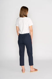 Vassalli 5791A 7/8 Length Slim Leg Elastic Waist Pants
