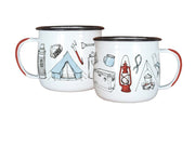 Wolfkamp & Stone Enamel Mug NZTWEM