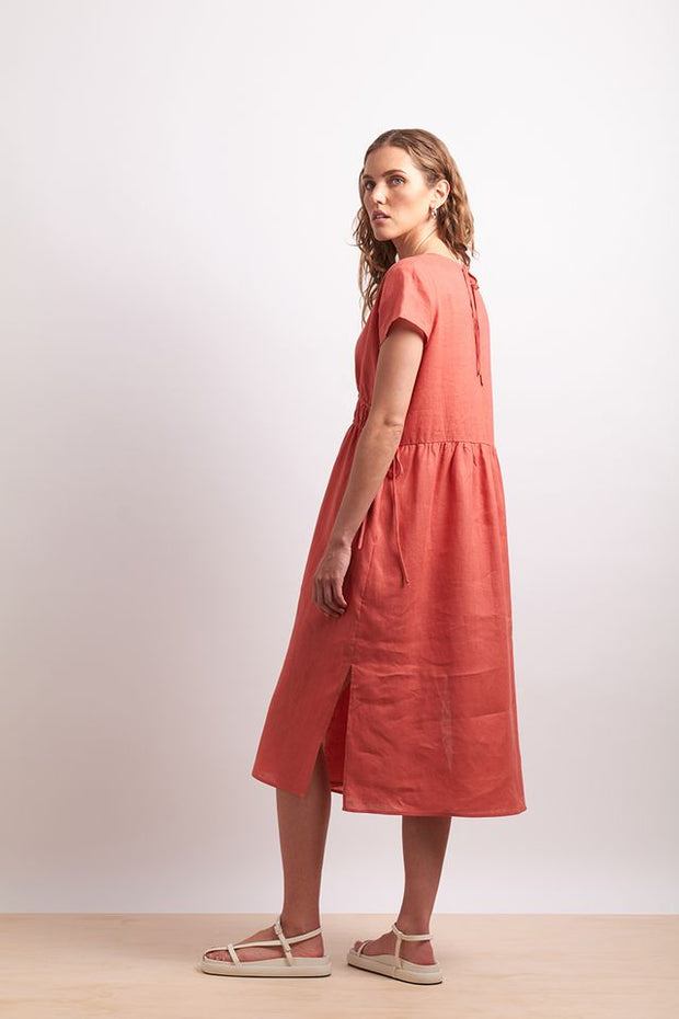 Neris Drawn in Dress in Paprika 2804