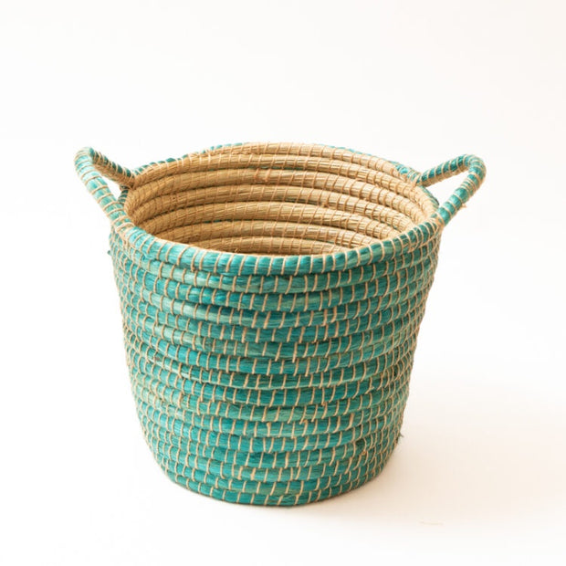 Trade Aid Turquoise kaisa basket  01.09.2834 PICK UP OR LOCAL DROP OFF ONLY