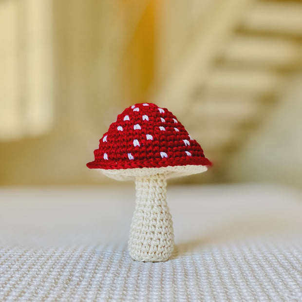 Above Rubies Crochet Toadstool Rattle 58