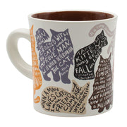 The Unemployed Philosopher's Guild Literary Cat Mug
