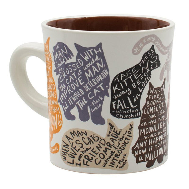 The Unemployed Philosopher's Guild Literary Cat Mug