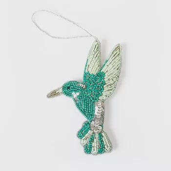 Trade Aid Embroidered Kingfisher Decoration 138