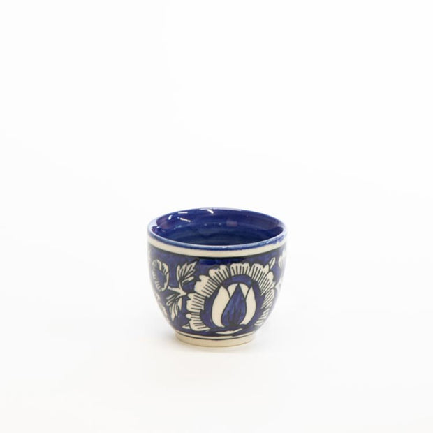Trade Aid Ornate Blue and White Ceramic bowl 09.01.222