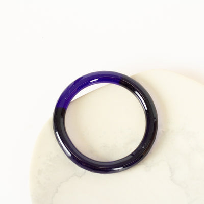 Trade Aid Indigo Blue Glass Bangle 4937