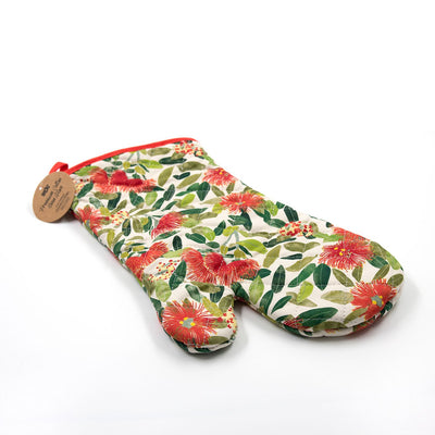 100% NZ Pohutukawa Print Oven Mitt