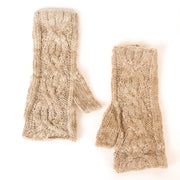 Trade Aid Alpaca Cable Knit Fingerless Gloves 17390