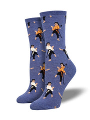 Socksmith Martial Arts Small Unisex In Blue Heather