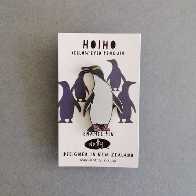 Bird of the Year 2024 Natty Hoiho Yellow -Eyed Penguin Enamel Pin E12