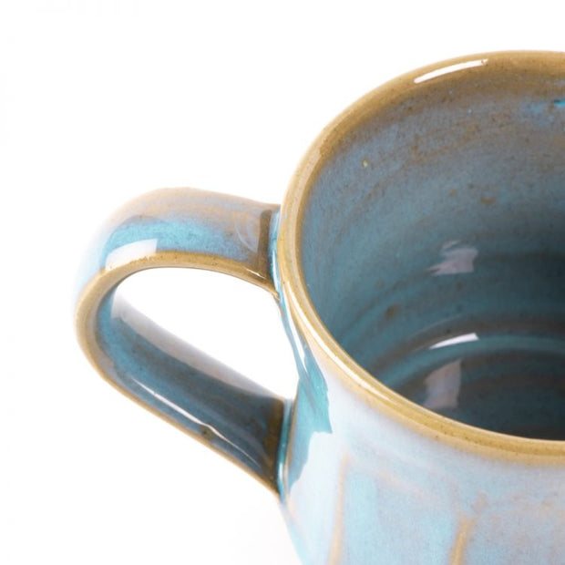 Trade Aid Turquoise stoneware cup  27.08.20
