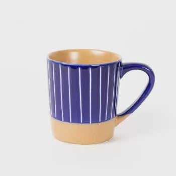 Trade Aid Blue Stripe Mug 3598