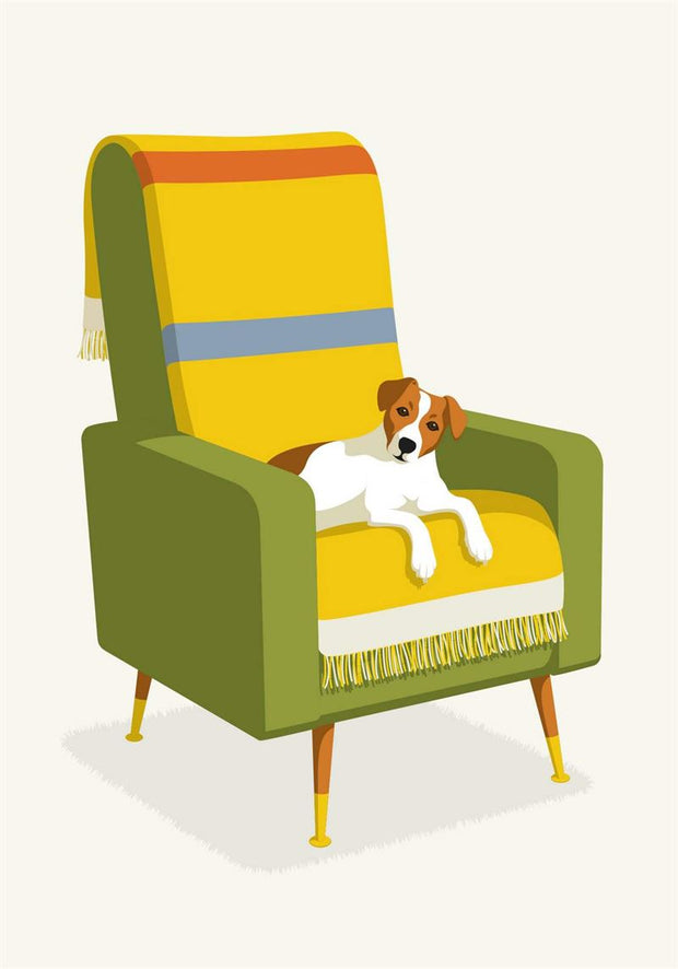 Glenn Jones Art - Favourite Chair - Humour Card