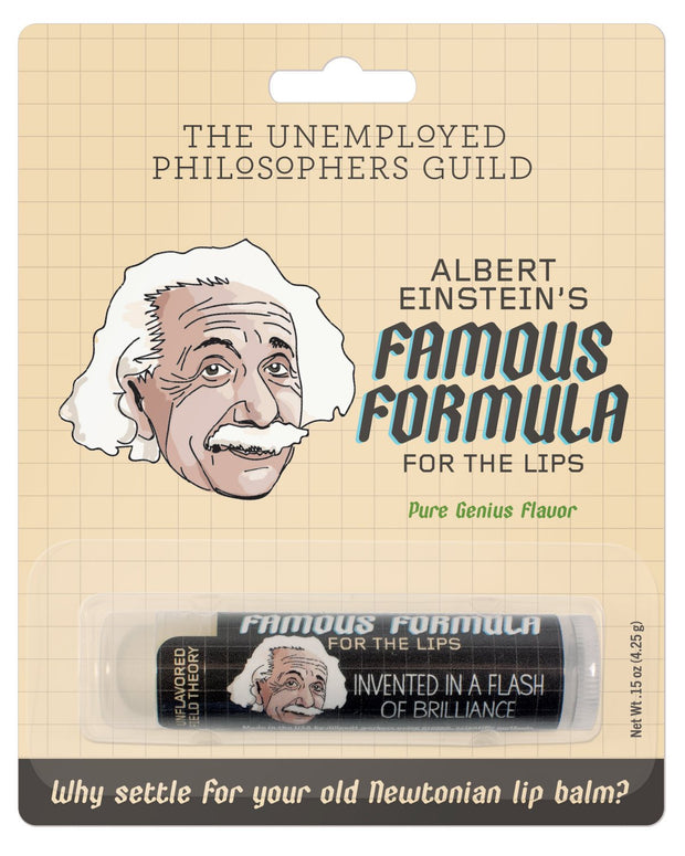 The Unemployed Philosophers Guild Albert Einstein Lip Balm