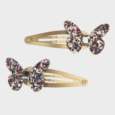 Rex London  Fairies in the Garden - Glitter butterfly hair clips (set of 2)