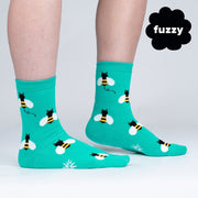 Sock It To Me Bee Happy Small Unisex Crew Socks