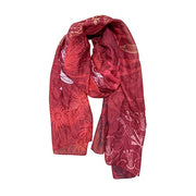 DQ NZ Flora Fusion Scarf Red