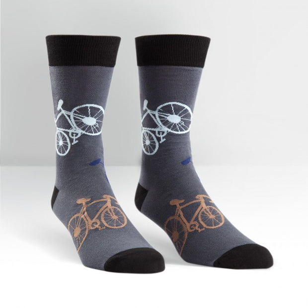 Sock it to Me Men’s Crew Socks Bikes  052