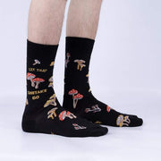 Sock It To Me Let That Shiitake Go Large Unisex Crew socks