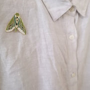 Natty Puriri Moth Enamel Pin E10