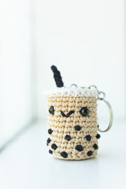 Above Rubies Crochet  Bubble Tea Keychain