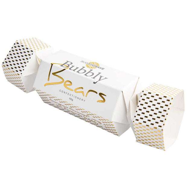 White Bubbly Bears Cracker