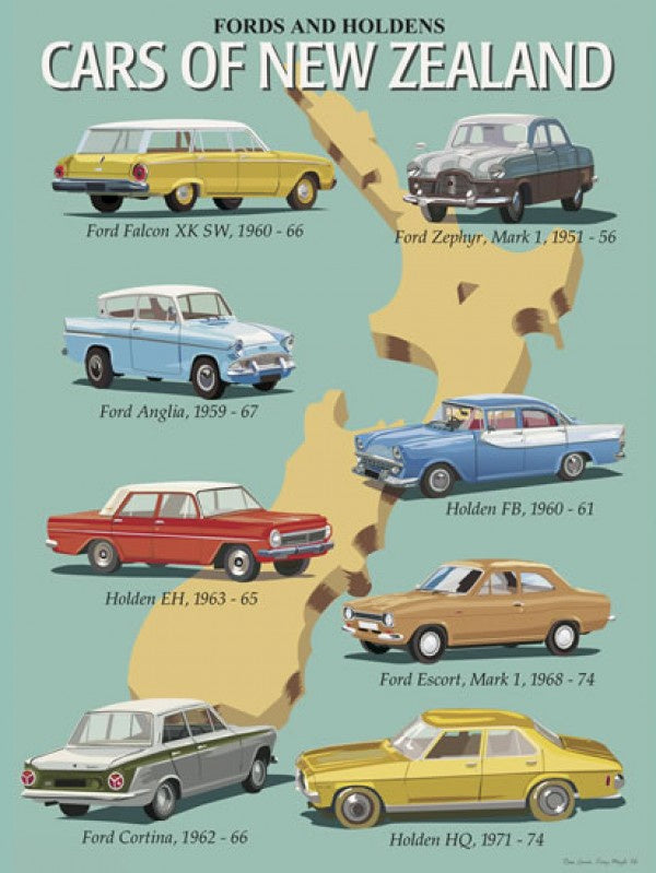 Image Vault Classic Cars of NZ Print Only 40 x 30cm Paper