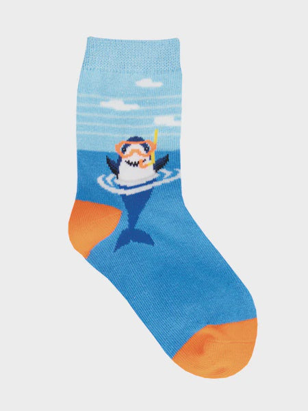 Socksmith Snorkle Shark Blue KIds Socks