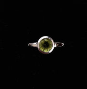 Some Sterling Silver Peridot Round Cut Ring 242