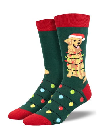 Socksmith Mens/large Unisex Dog Gone Lights Socks 2754