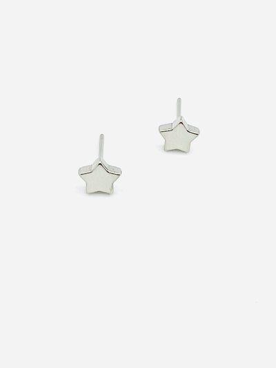 Some Little Steel Star Stud Earrings 377