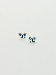 Some Sterling Silver Sweet Butterfly Stud Earrings 390  085