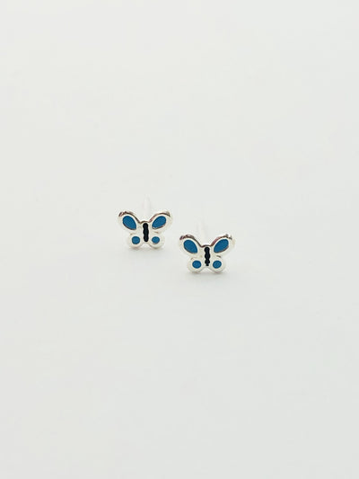 Some Sterling Silver Sweet Butterfly Stud Earrings 390  085