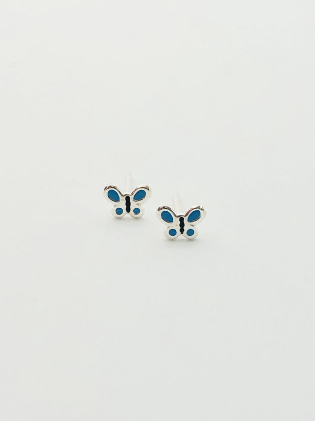 Some Sterling Silver Sweet Butterfly Stud Earrings 390  085
