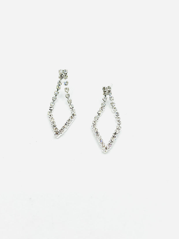 Some Triangle Crystal Drop Earrings 661