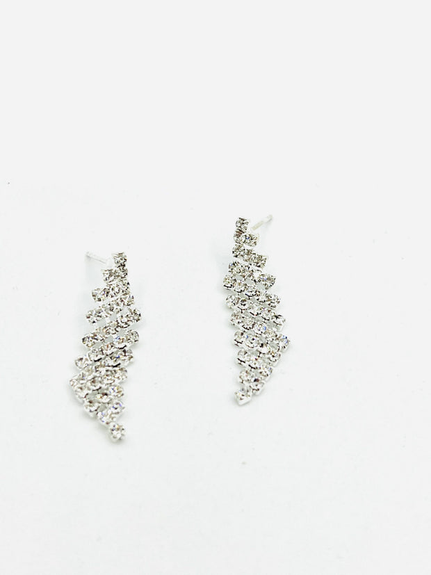Some Crystal Angle Drop Earrings 663
