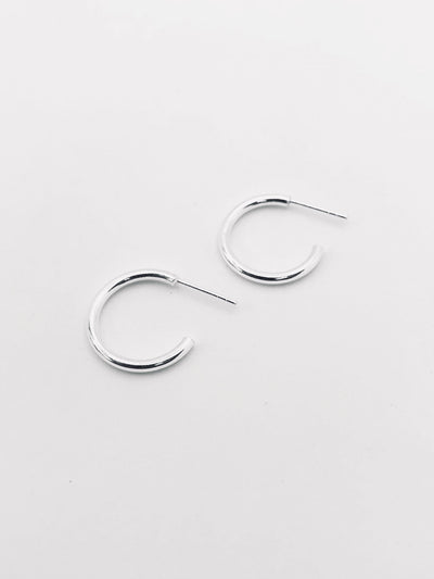 Some Sterling Silver Hoop Earrings 043