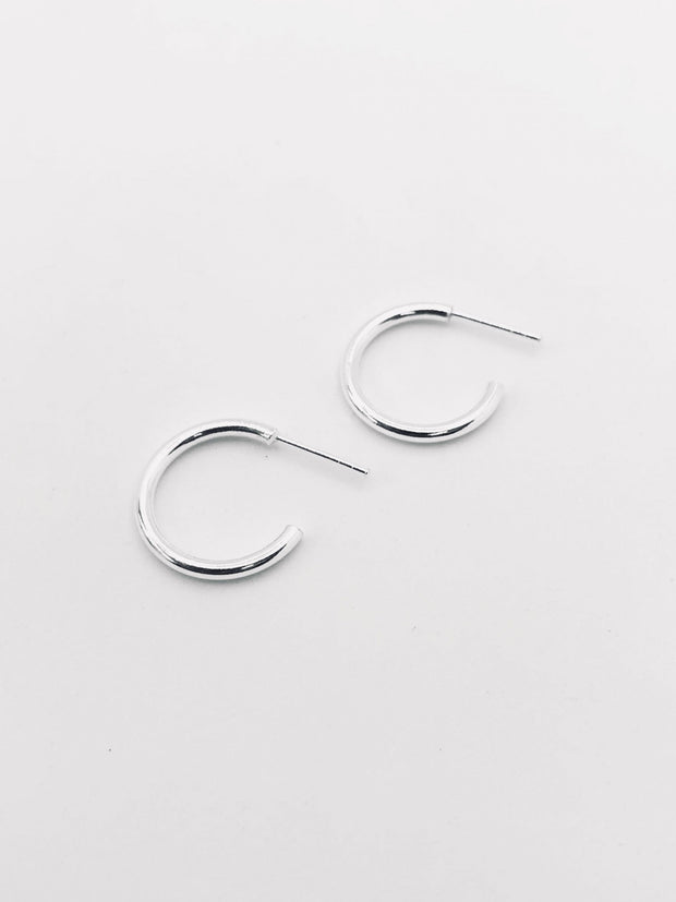 Some Sterling Silver Hoop Earrings 043