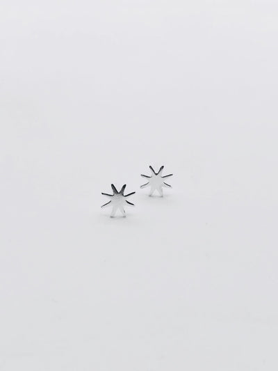 Some Sterling Silver s/s Star Burst Stud Earrings 106