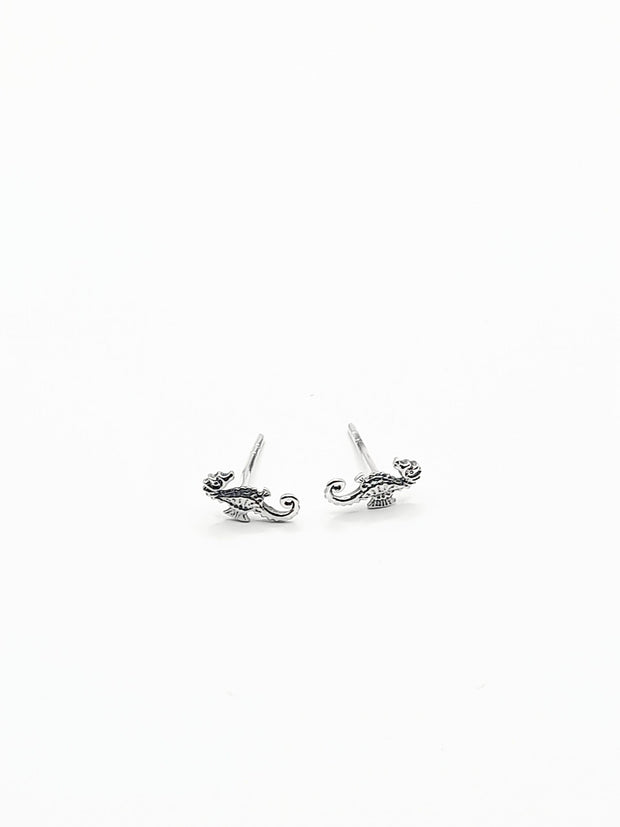 Some Sterling Silver Seahorse Stud Earrings 571