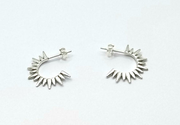 Some Sterling Silver Spike Earrings 419