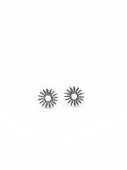 Some Sterling Silver Spike Sun Stud Earrings 550
